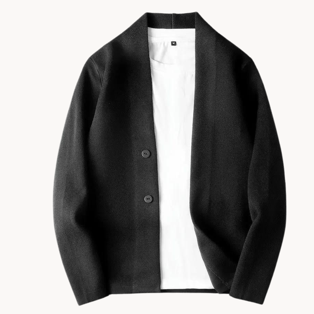 Bertin - Casual stickad väst med knappar