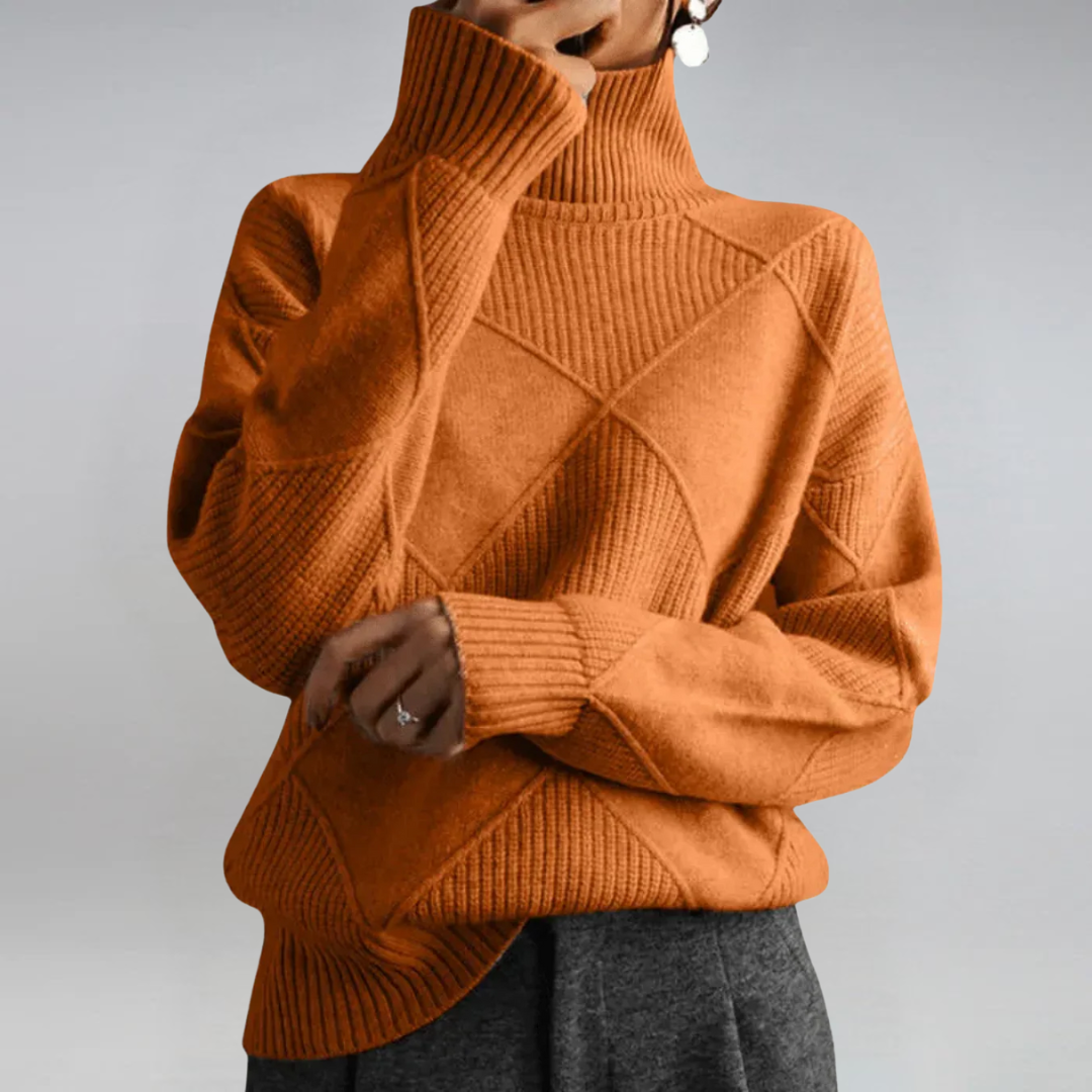 Selvia | Lyxig Turtleneck Tröja