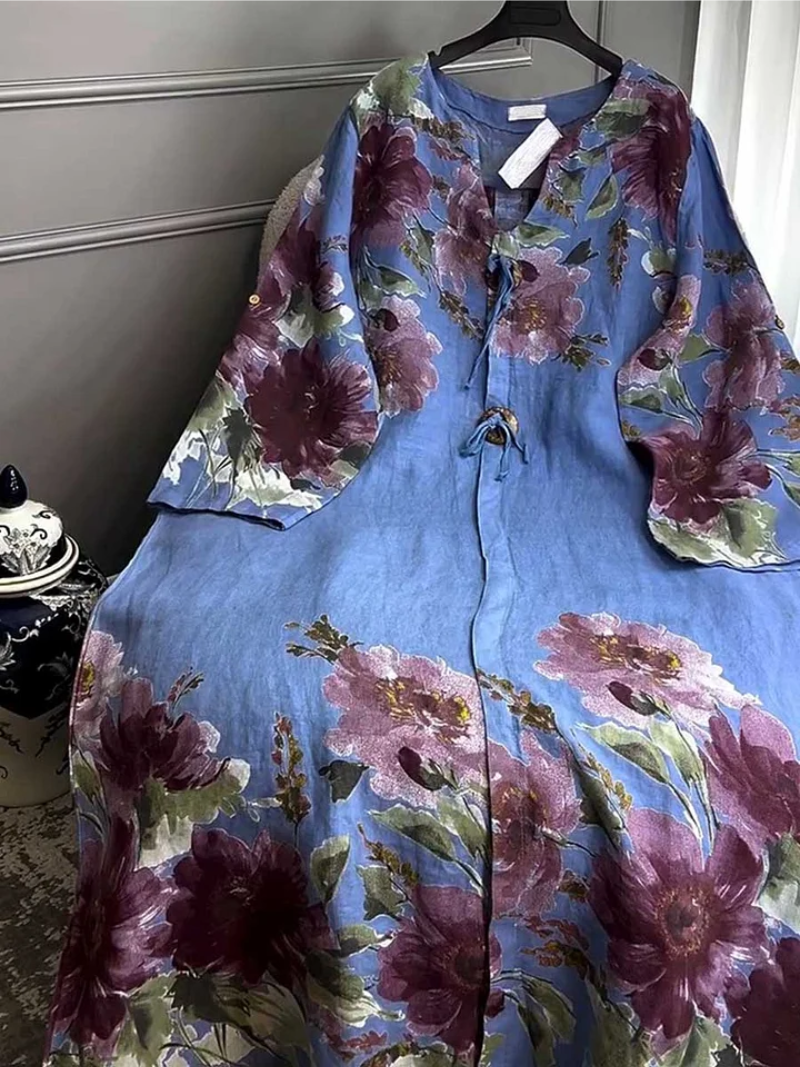 Elsa – Klänning med blommor