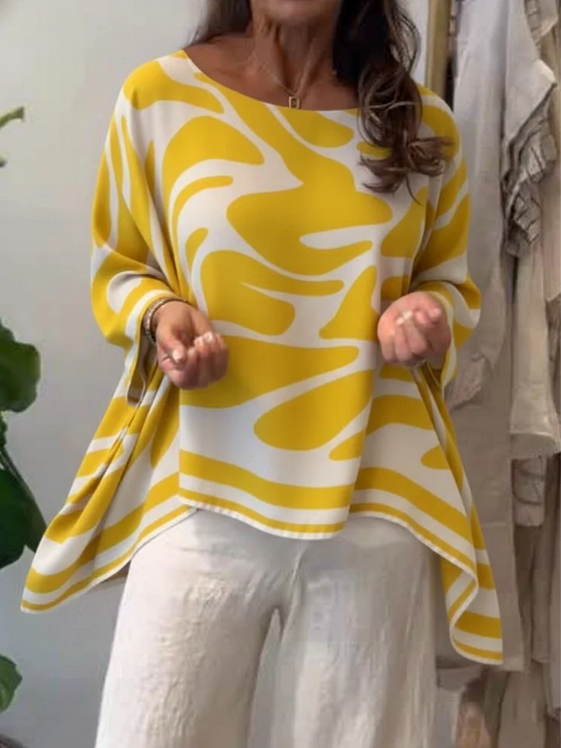 Laura – Top med tryck