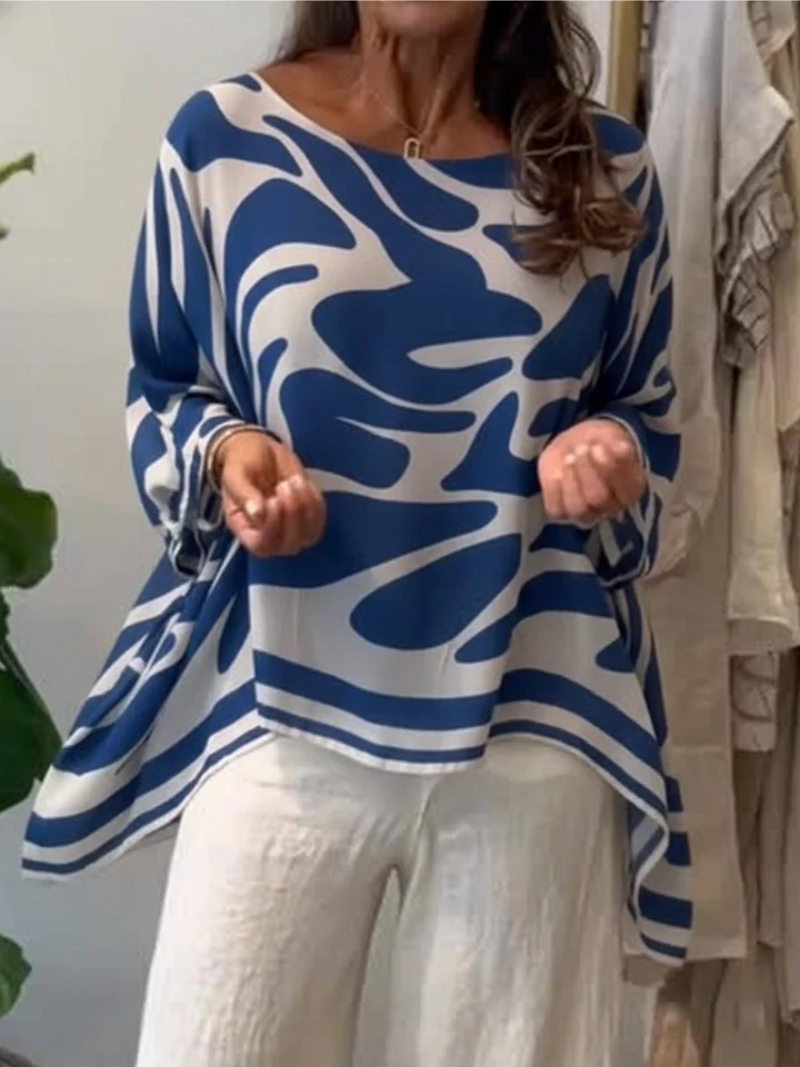 Laura – Top med tryck