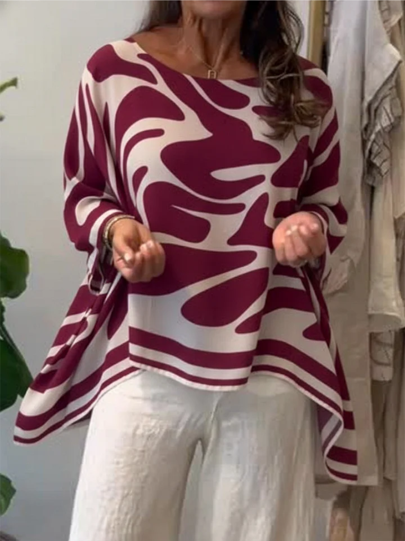 Laura – Top med tryck