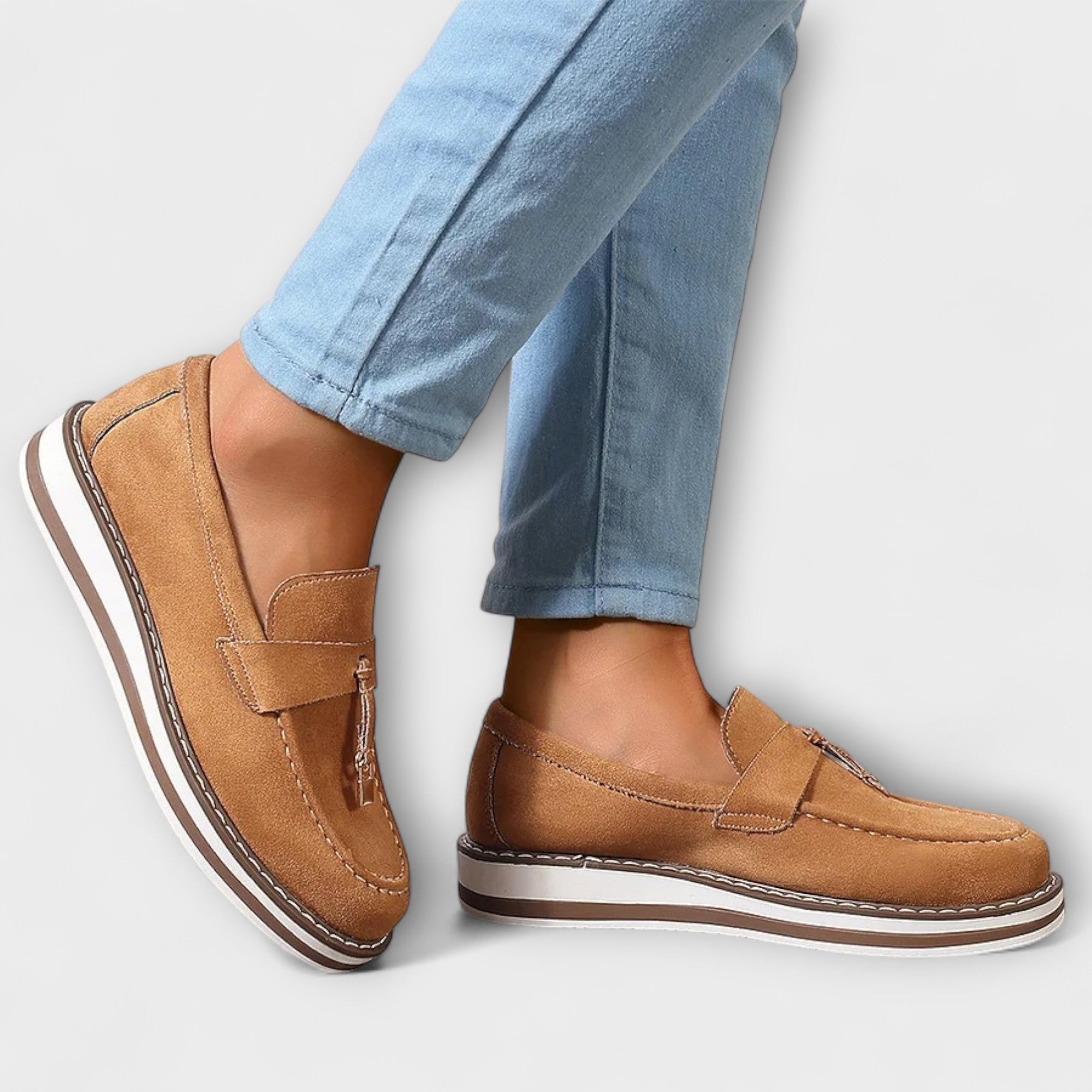 Halo – Casual Loafers med Rund Tå