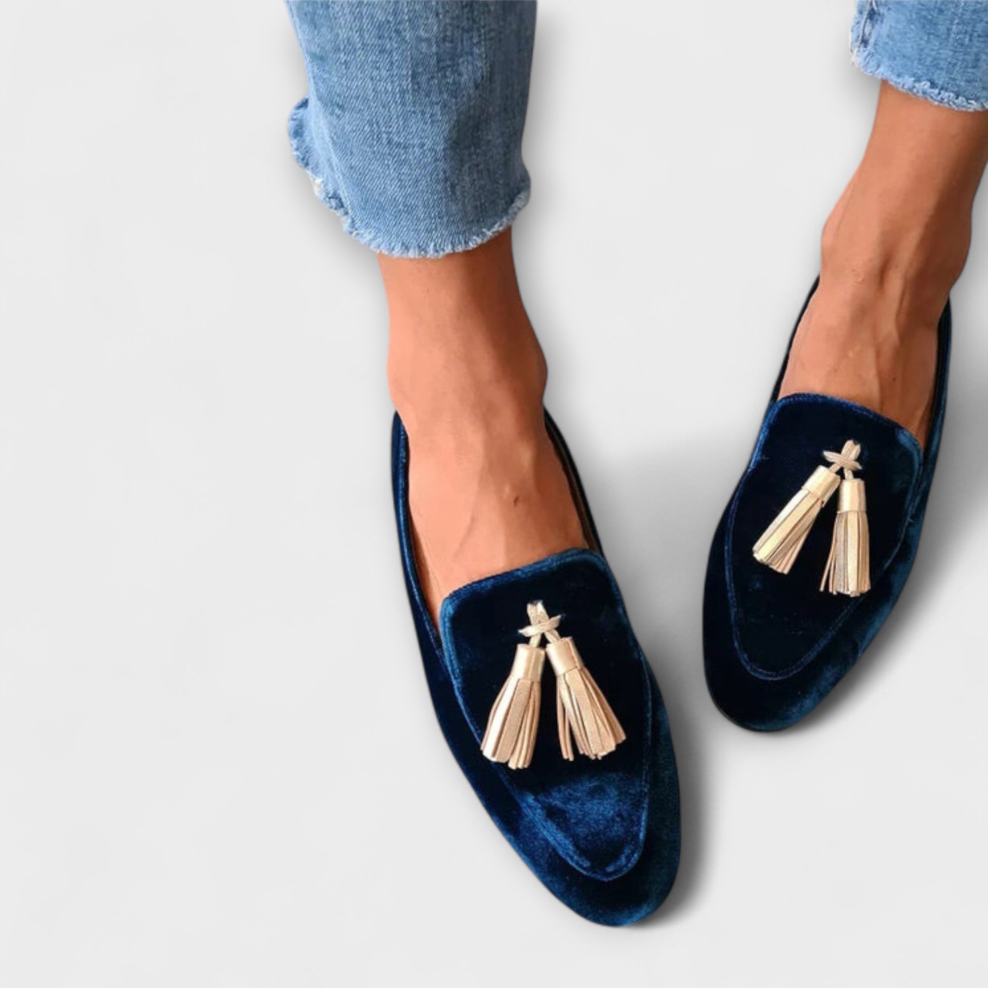 Quinnlyn – Vintage-inspirerade Loafers med Fransar
