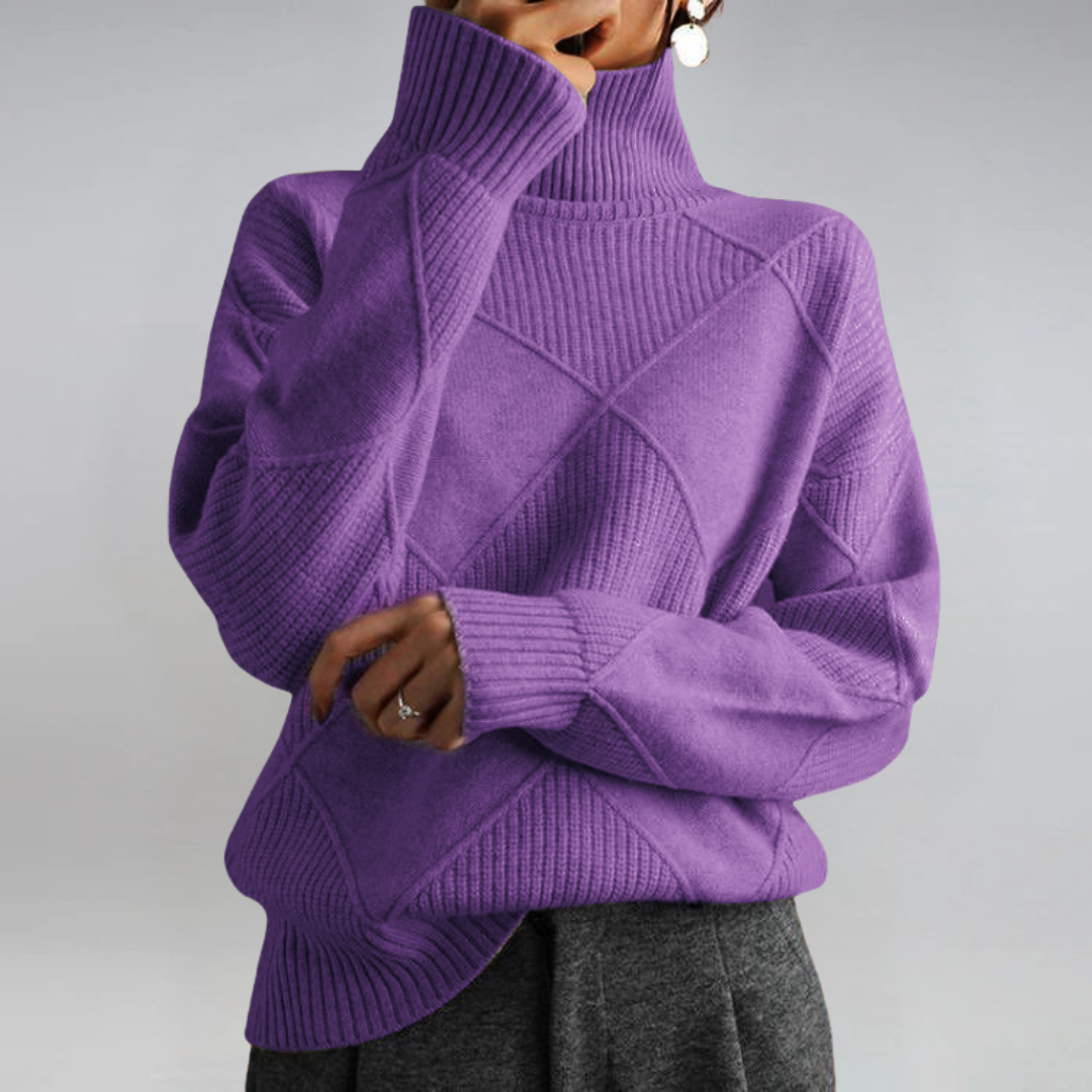 Selvia | Lyxig Turtleneck Tröja