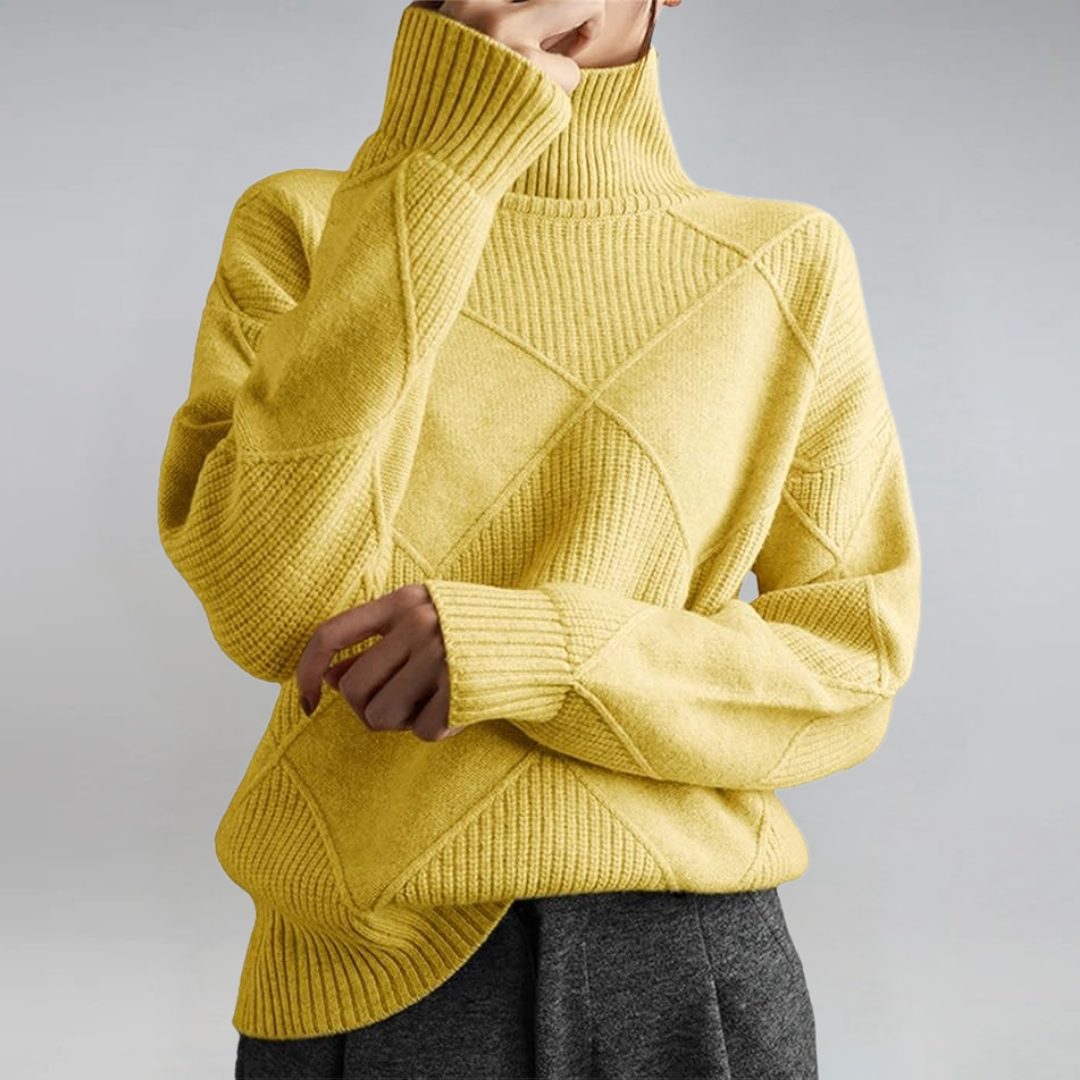 Selvia | Lyxig Turtleneck Tröja