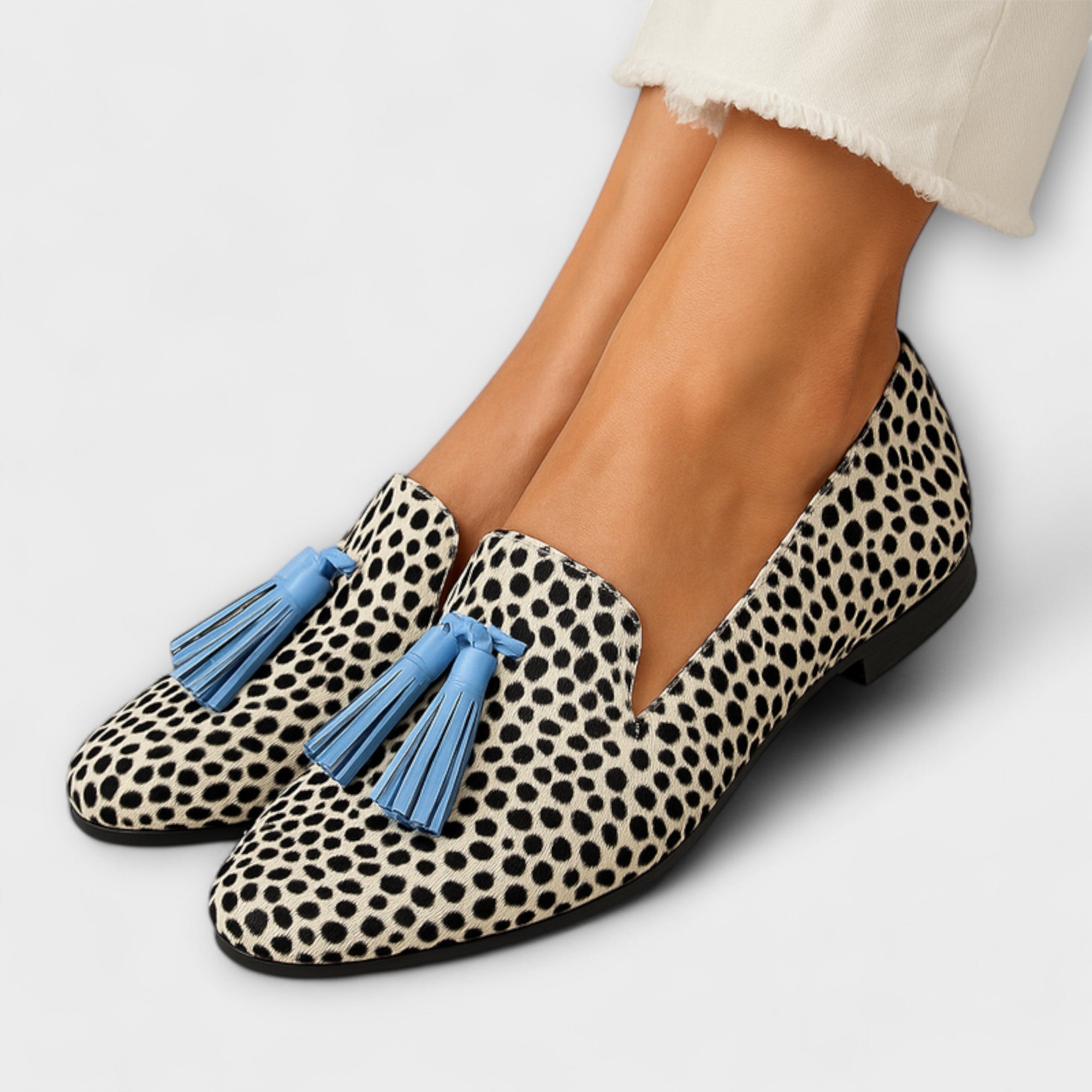 Mira - Loafers med Fransar
