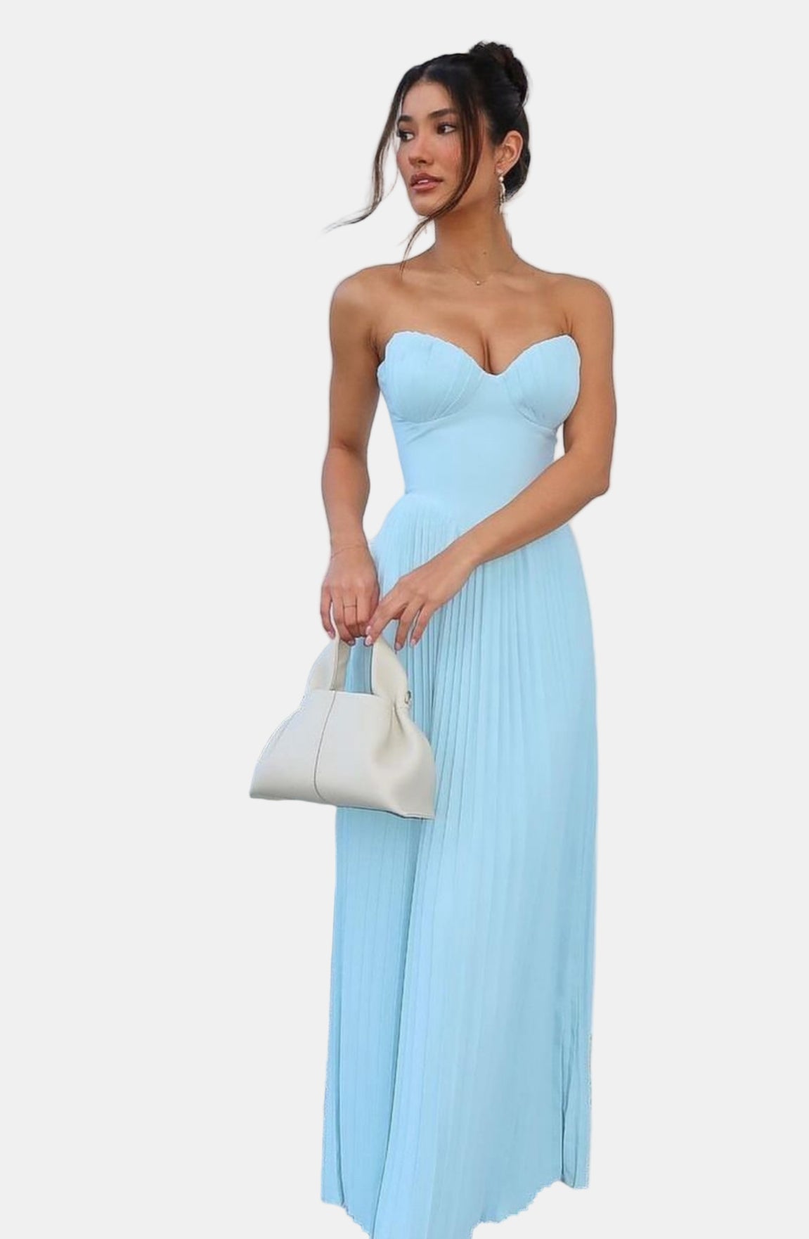 JHANELA | STYLISH STRAPLESS MAXI KLÄNNING