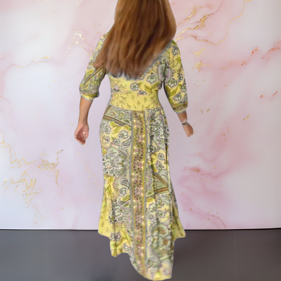 CAMELLIA | TIDSLÖS SOMMARKLÄNNING MED LÅNGA ÄRMAR