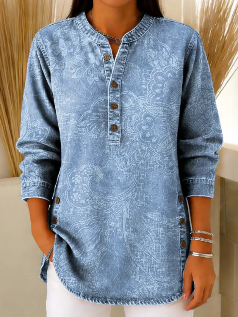 Livia – Blus med knäppning