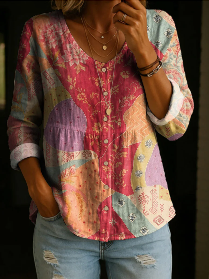 Mara – Blus med knappar