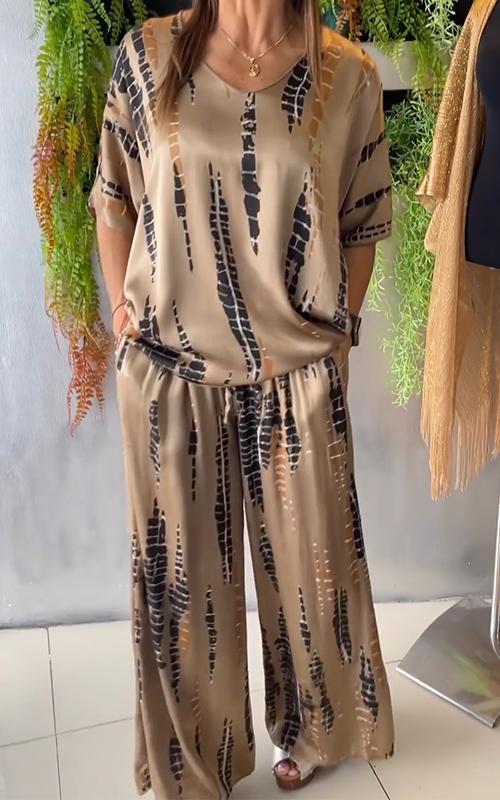 Marie - Avslappnad Tryckt Set